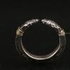 925 Silver Men's Ancient Spearhead Open Ring Handmade Trendy Index Finger Accessory