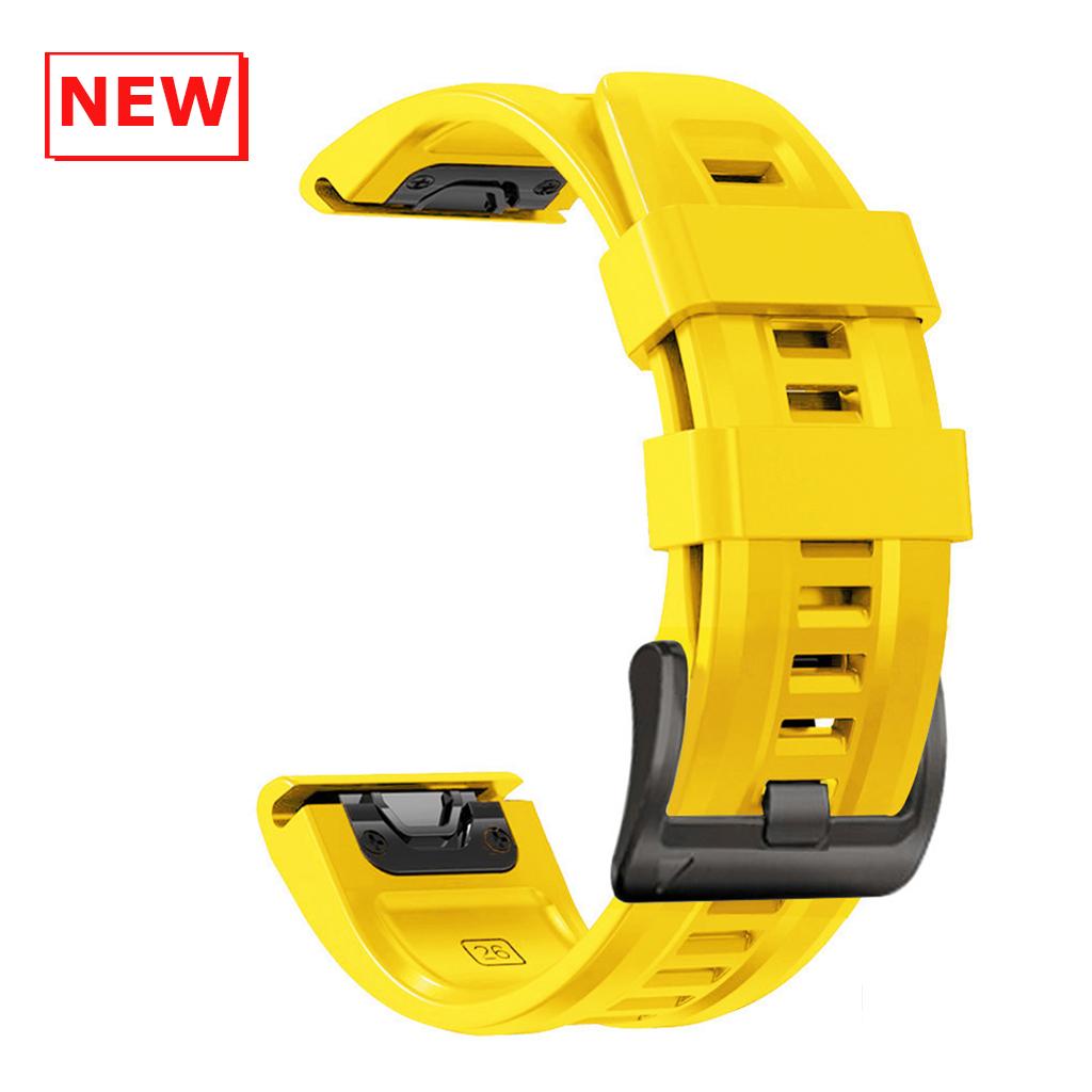 Cinturino in Silicone da 22 mm 26 mm per Garmin Instinct 3 2X Solar Band Fenix E 8 7 7X 6X 6 Pro/Quatix 7 6 5 3/Enduro 3 2 Braccialetto QuickFit