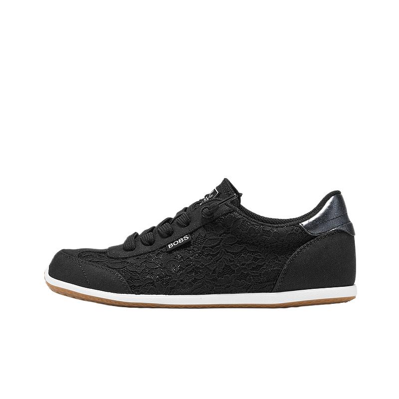 Skechers Bobs Lace-Up Comfortable Breathable Low-Top Sneakers Women sneakers 114651-BLK 36