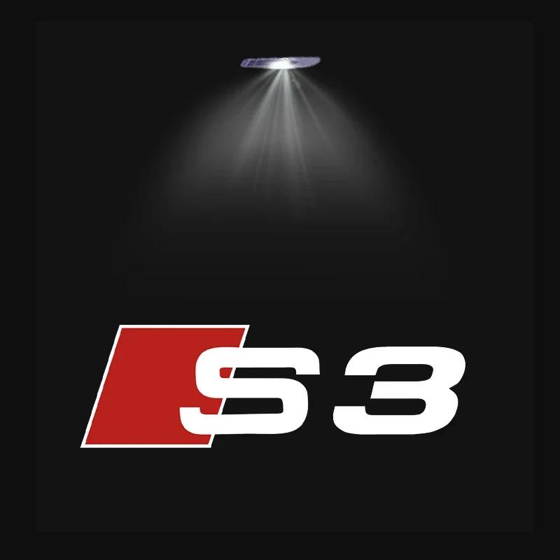 For Audi C74Pcs For Audi A3 A4 B8 8P 8V A6 C7 A5 Q5 B7 B6 B9 SLINE RS Q3 Q7 S3 S4 S5 S6 Car Door Welcome Light Led HD Projector Lamp