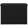 Storage Bench in Black Oak Look 62 x 42 x 45 cm