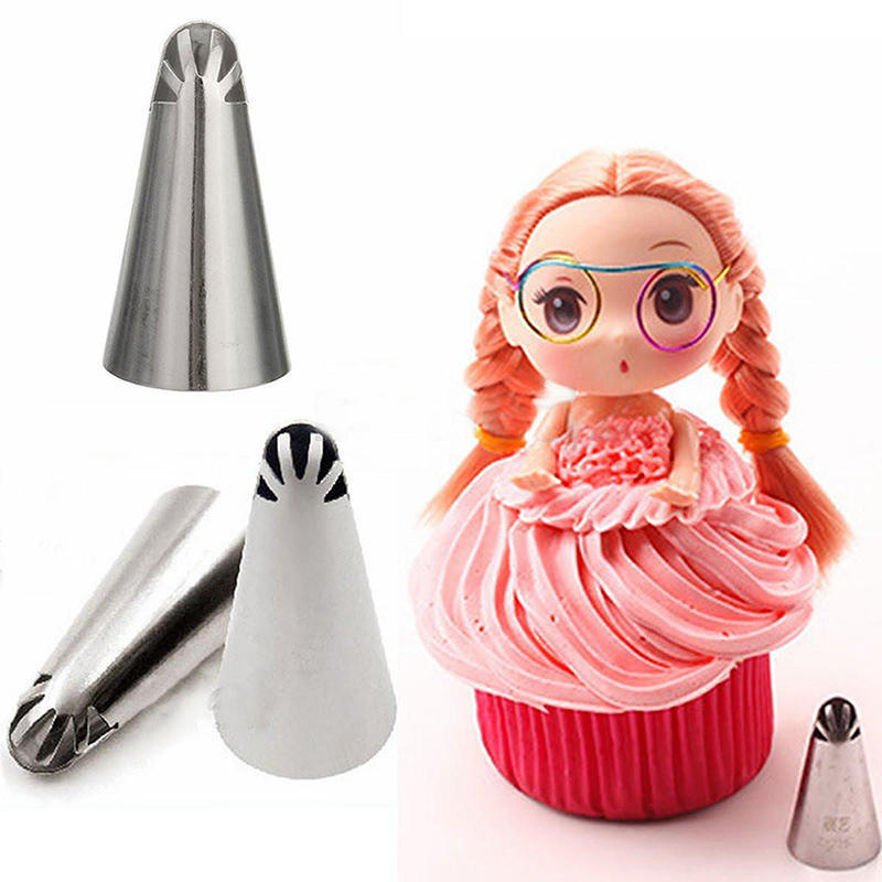 Dolls Dress Korean Bobbi Ruffle Icing Piping Tips Stainless (7 Pcs Lot)