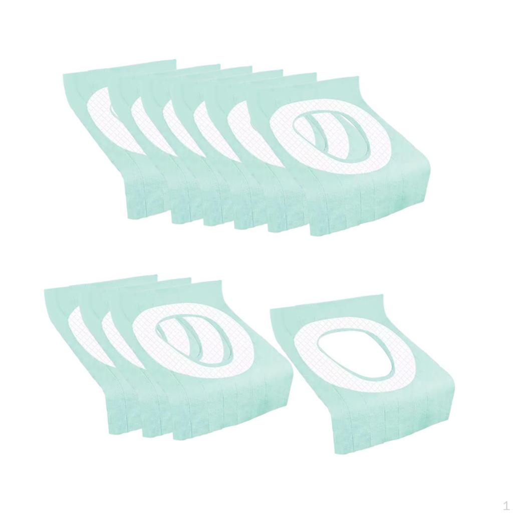 10 Pieces Disposable Toilet Seat Covers for Hotel Airplane Public Restrooms