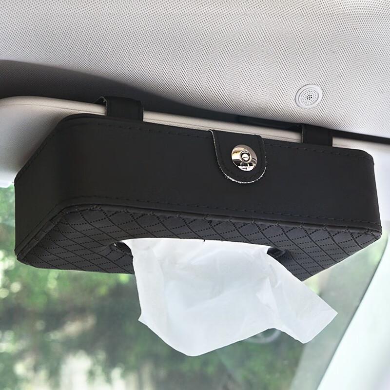 Odinis automobilio saulės skydelio servetėlių laikiklis