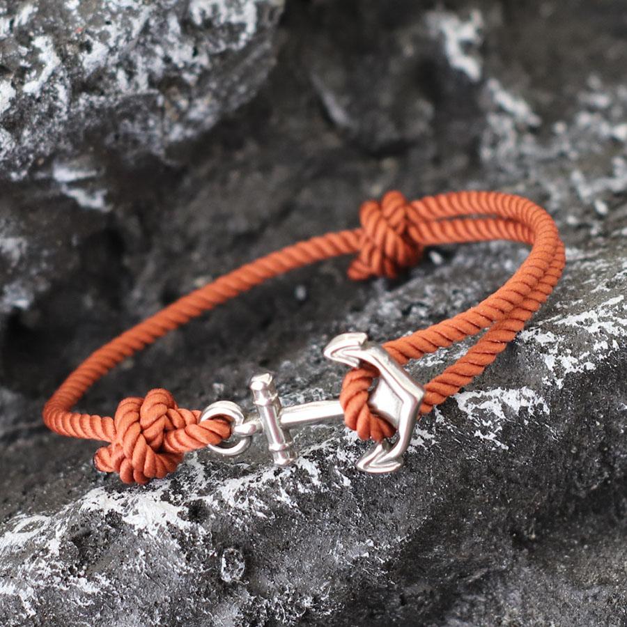 Trendy Anchor Bracelet Milanese Rope Braided Braclet Men Women Casual Accessories Beach Surf Viking Adventure Jewelry Gifts