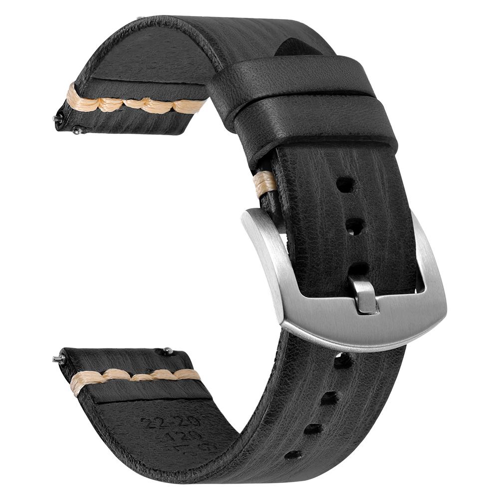 18mm 20mm 22mm 24mm Handmade Stitching Calfskin Watch Strap Men Vintage Italian Cowhide Watch Band for Tudor for Seiko Bracelets