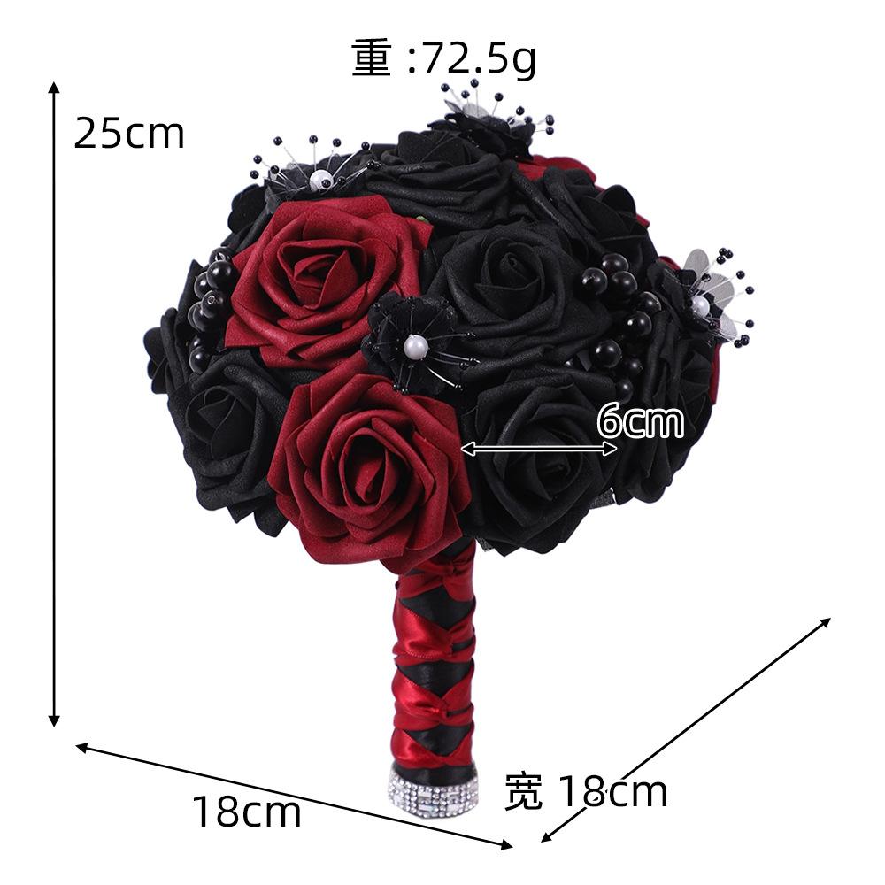 Halloween Bouquet Dark Gothic Bridal Skull Flower Arrangement Day of the Dead Home Decor