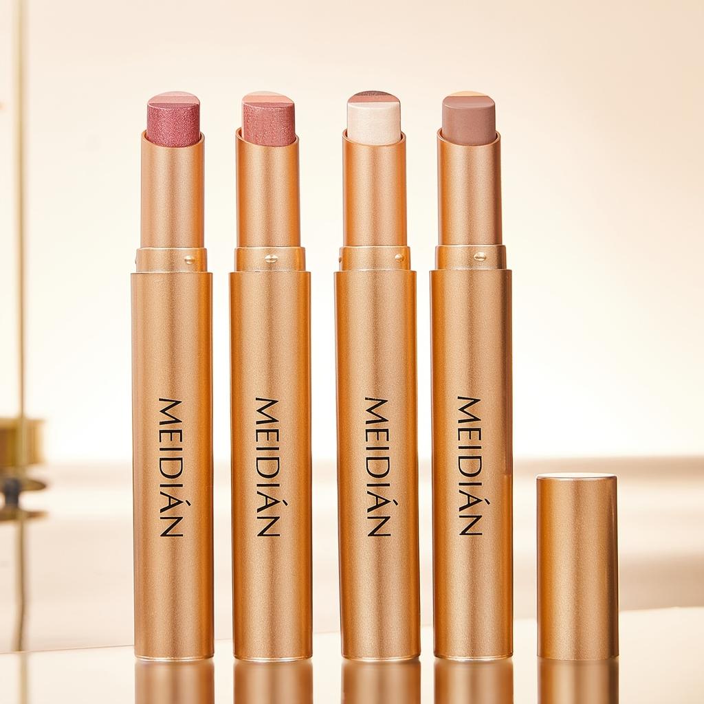 3barevná perleťová třpytivá tyčinka na oční stíny, voděodolná, odolná proti potu, nerozmazávací, dlouhotrvající, stálobarevná tyčinka na oční stíny, líčení očí