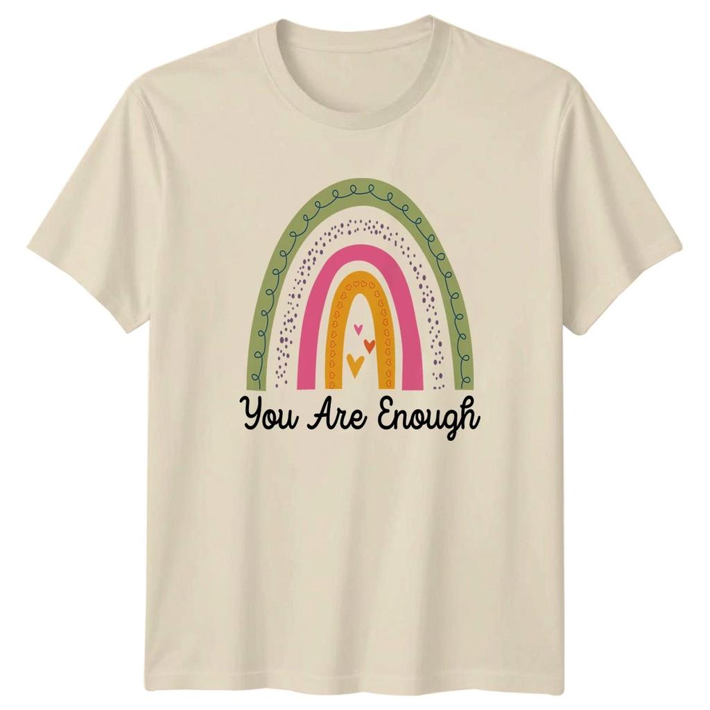 You Are Enough Womens T-Shirt Positive Affirmation Lifestyle Birthday