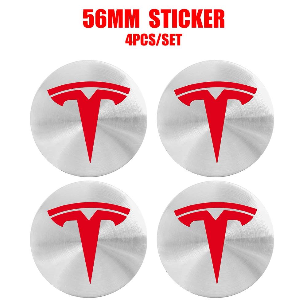 

Автомобильная наклейка Tesla 4 шт. 56 мм Центральная заглушка ступицы Tesla Логотип Высококачественная наклейка для Tesla Model 3 Y S X Персонализированная автомобильная наклейка