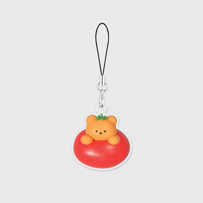 tomato gummy phone strap