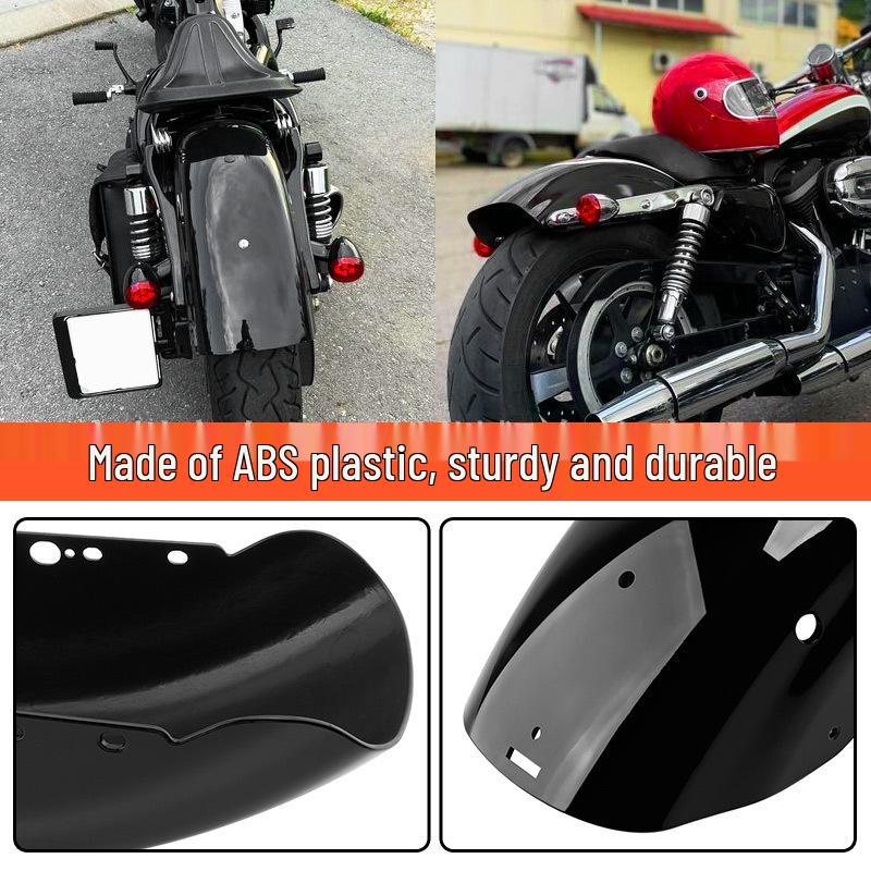 Harley Sportster 883/1200 ABS Black Rear Fender Mudguard (2004-2024 Model)