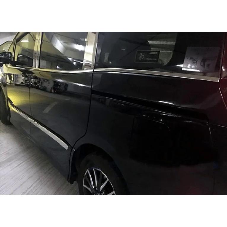 Stainless Steel Car Window Trim Strips Outer Decoration Refit 8pcs for Toyota NOAH/VOXY 2014-2017 Window Lower Sill