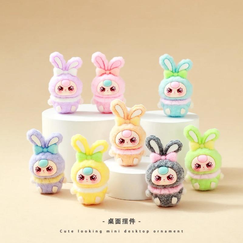 9 adet/10 adet Set Babythree Figür Oyuncak Mini Kedi Figür Masaüstü Dekorasyonu Model Süsler Oyuncaklar Erkek Kız Noel Hediyeleri