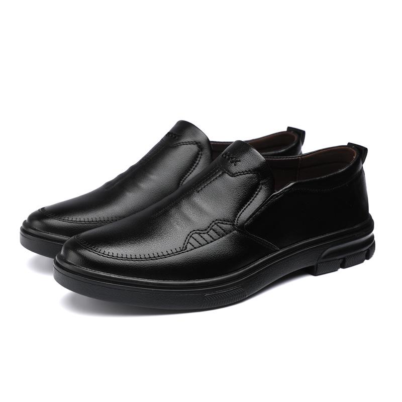 Men's Formal Soft Bottom Leather Dress Shoes - Height Increasing, British Style, Casual Suit