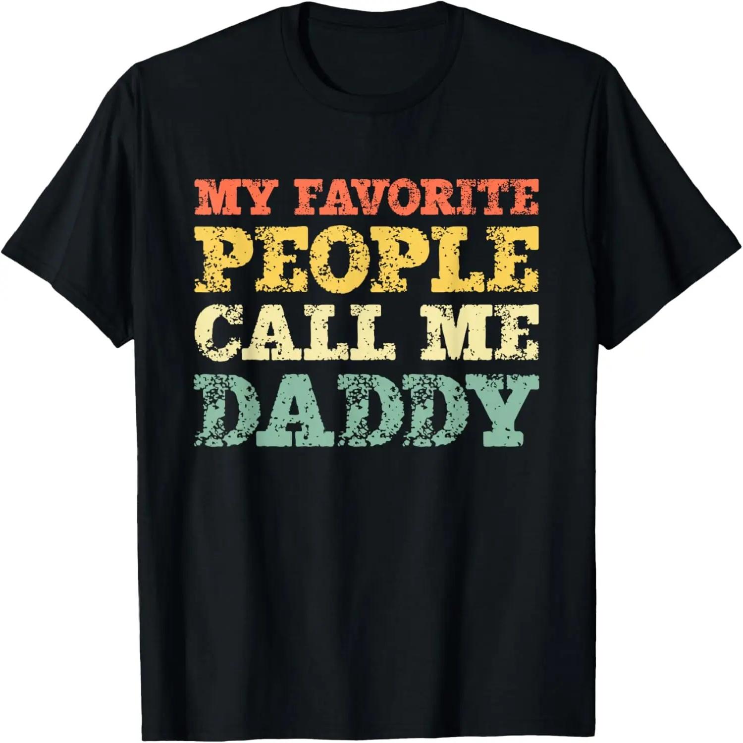 My Favorite People Call Me Daddy Vintage T-Shirt S чёрный