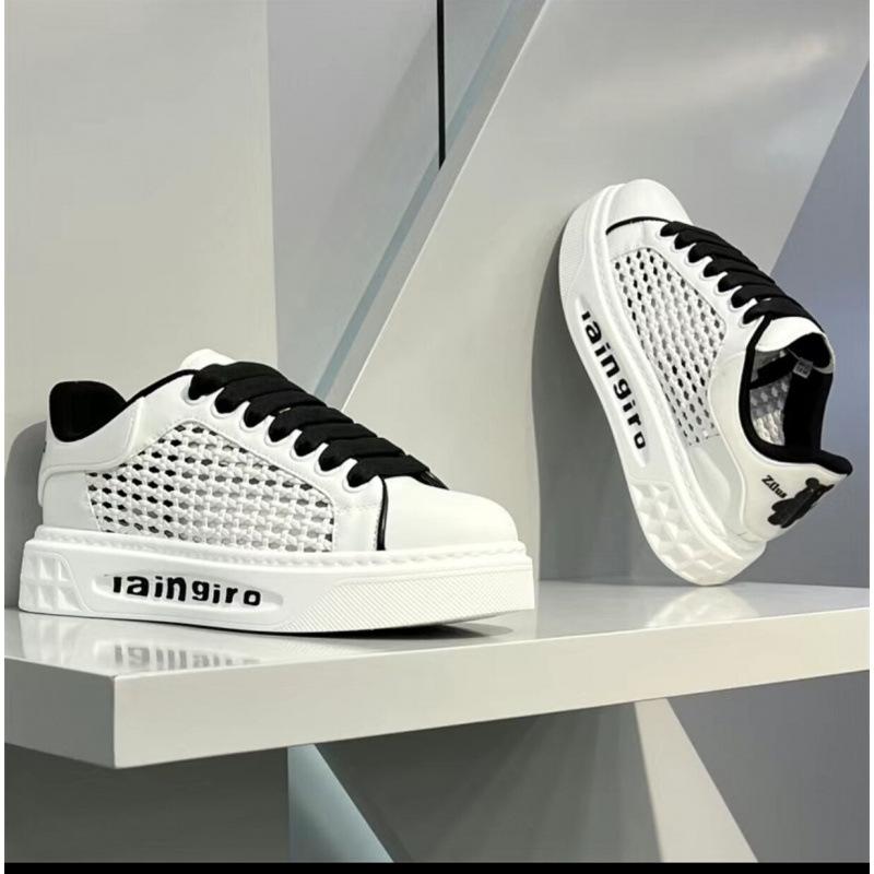 

New mesh color matching men s shoes lace up high sense Internet celebrity same men s shoes popular low-top shoes trendy 44