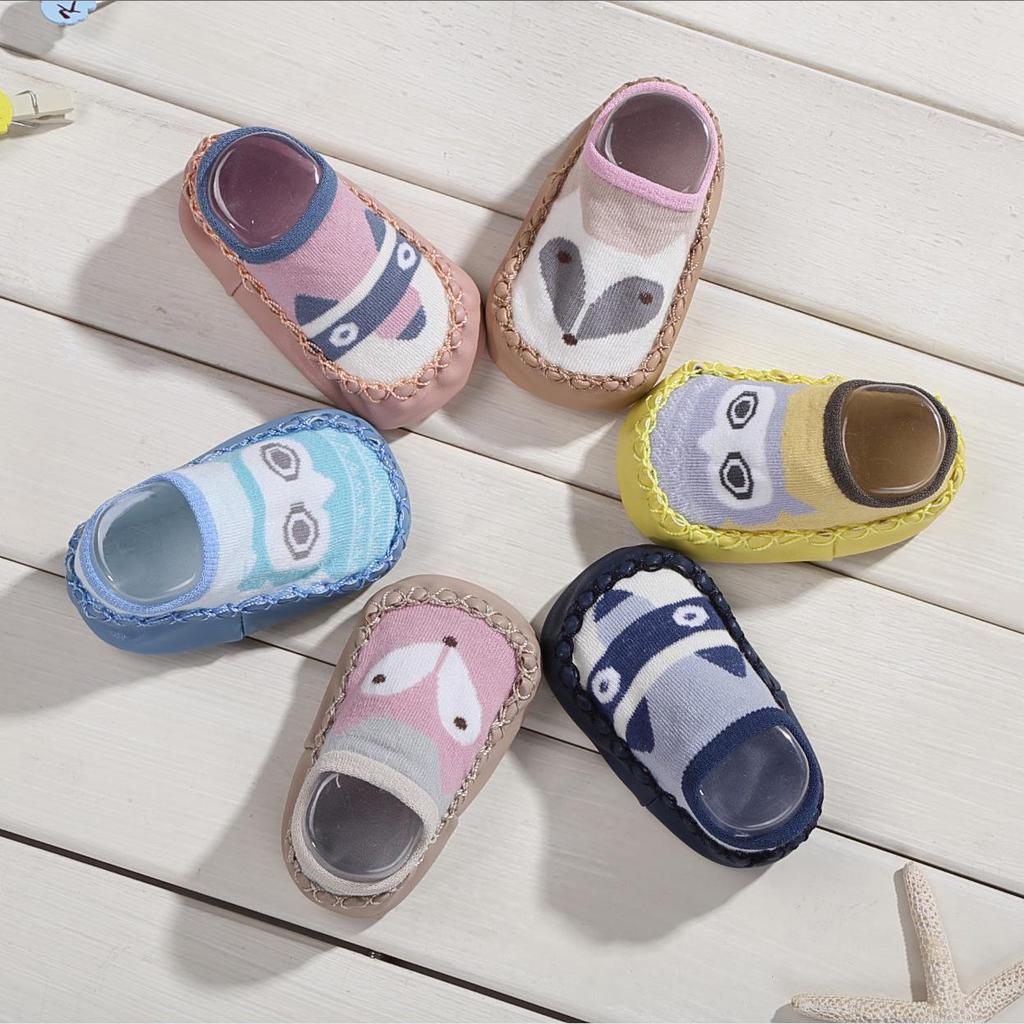 New Spring & Autumn Cartoon Baby Shoes & Socks - Soft Sole Walking Socks for Boys & Girls