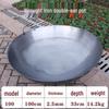 Wok de Hierro Forjado Extra Grueso de Doble Asa de 100 cm