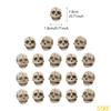 55KF Mini Skull Ornaments Pack of 20 Resin Miniature for Seasonal Displays