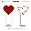 Heart-Shaped Universal Toilet Flush Button and Lid Lifter