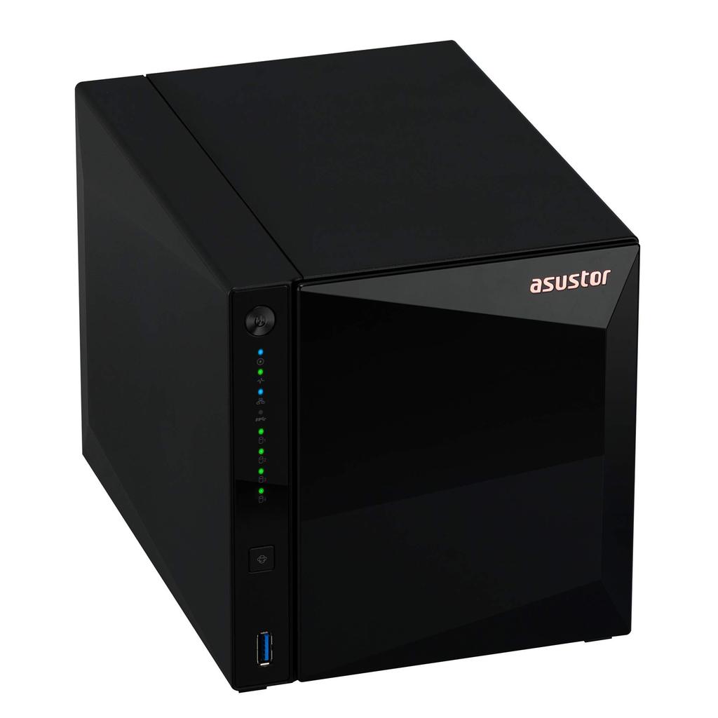 ASUSTOR ASUS Subsidiary NAS Kit 4 Bay AS3304T Drivestor 4 Pro Equipped with Quad Core CPU High Speed Port DDR4 2GB Memory Manufacturer 3 Year Warranty