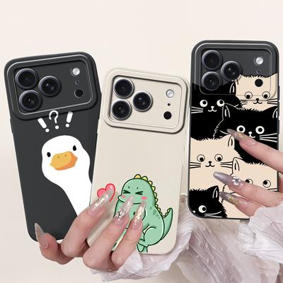 For Apple iPhone 17 Pro Max Case 2025 New Fashion Cartoon Cover Soft Silicone Phone Case For iPhone 17 Air iPhone17 Pro Max Bags