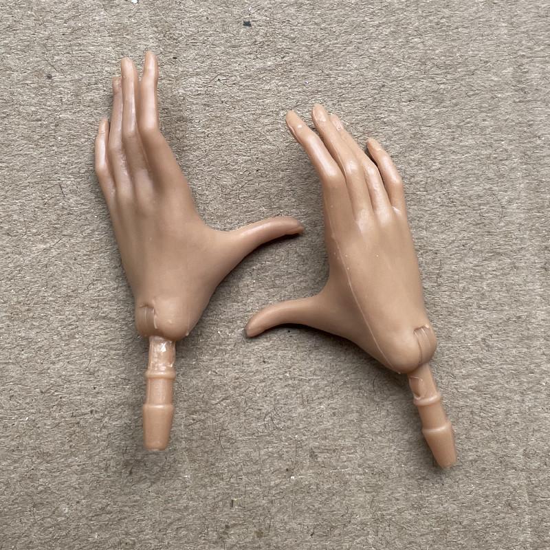 Universal 1/6 Doll Hands DIY Doll Decors Fashion Gesture Doll Hands Feet Accessories White Beige Color Doll Parts Girl Gifts Toy
