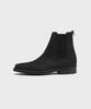 Firenze Atelier [Vibram] Minimal Semi-Square Line Chelsea Boots 7430 [Natural Black]