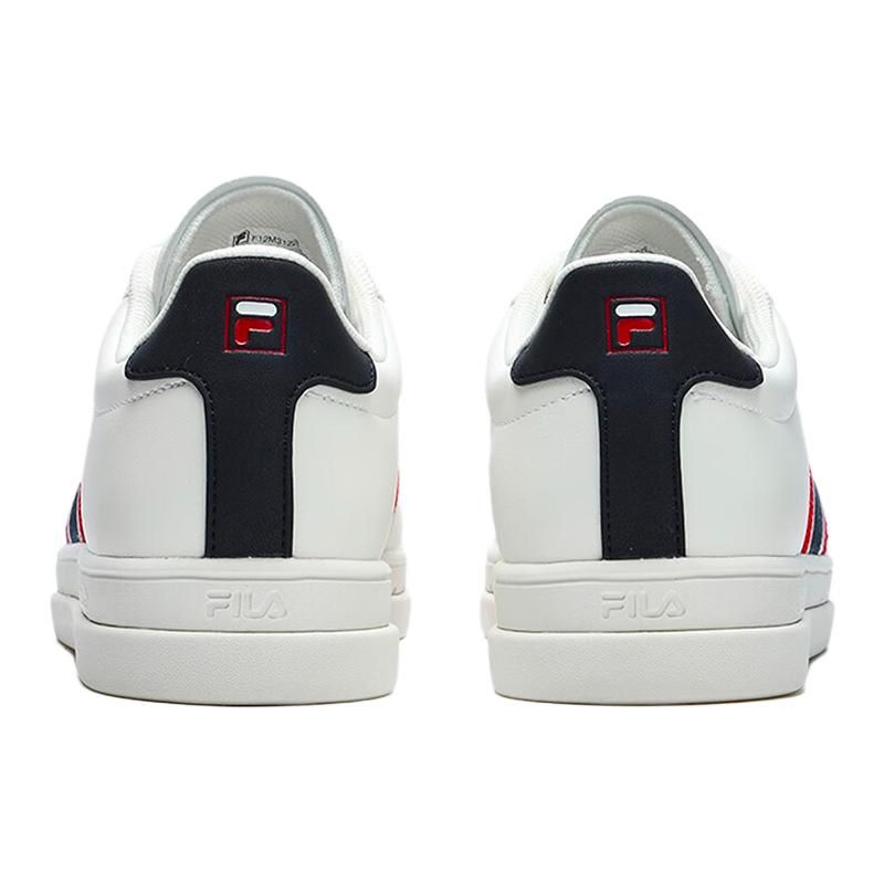 FILA Vigor Synthetic Leather Comfortable Sports Breathable Low-Top Casual Shoes Men sneakers White F12M312202FSW