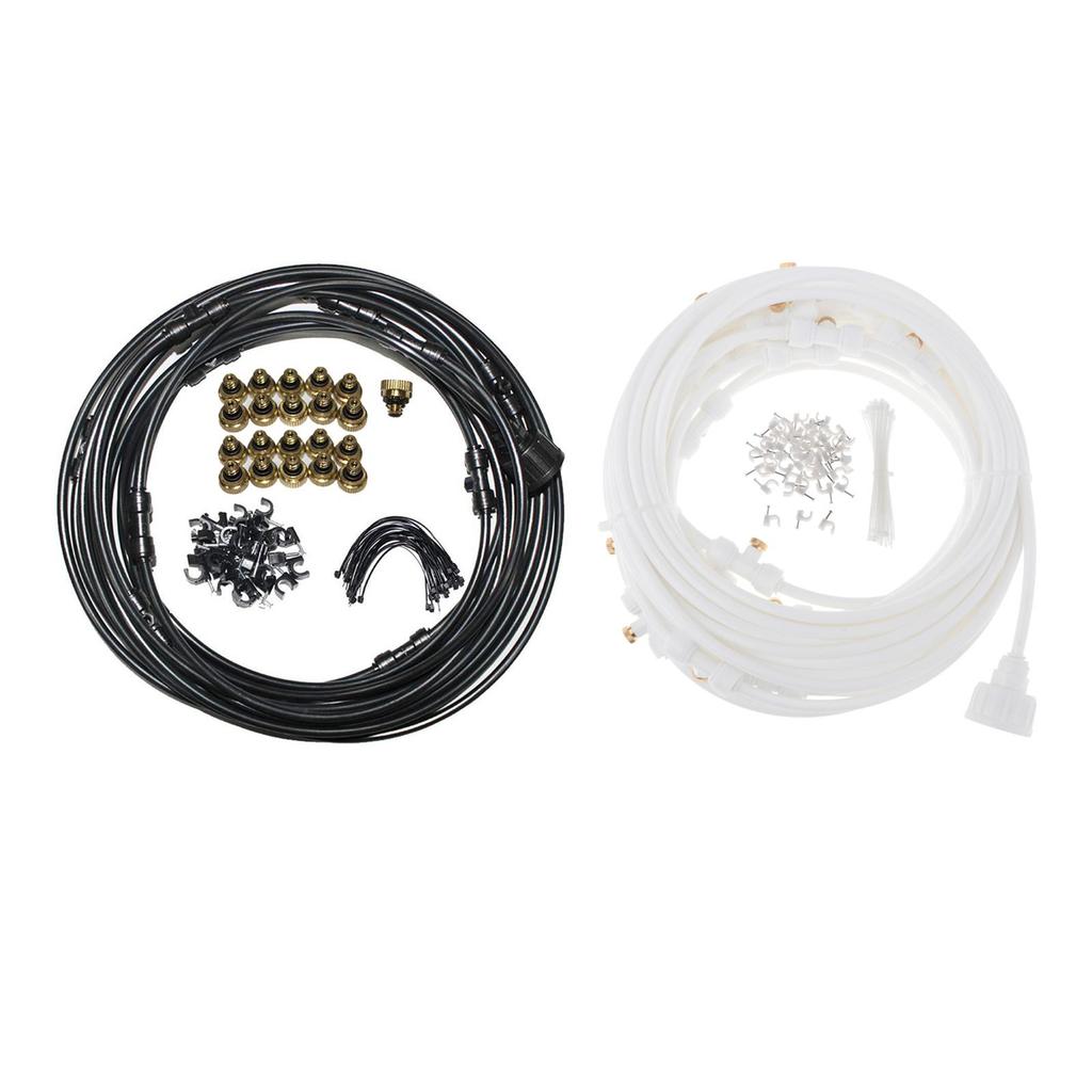 Outdoor Misting System Fine Spray Cooling Fog Device for Full Gardens 49 FT Hose for Patio Greenhouse
