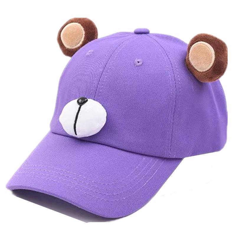 New Children's 3D Design Cartoon Cap Bear Anime Cartoon Hat Cap Boys Girls Hat High Quality Baseball Cap For Kids