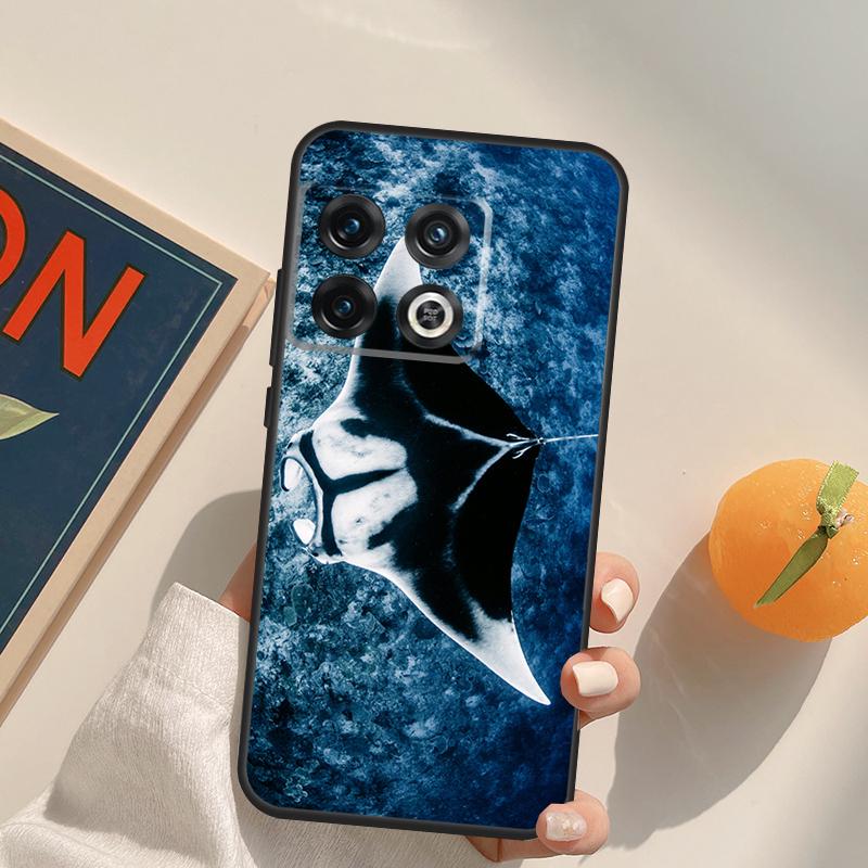 Animal Manta Ray Case For OnePlus 13R 12R 10R 13T 10T 11 12 13 15 OnePlus Nord 5 CE 2 3 4 Lite N20 N30 Cover
