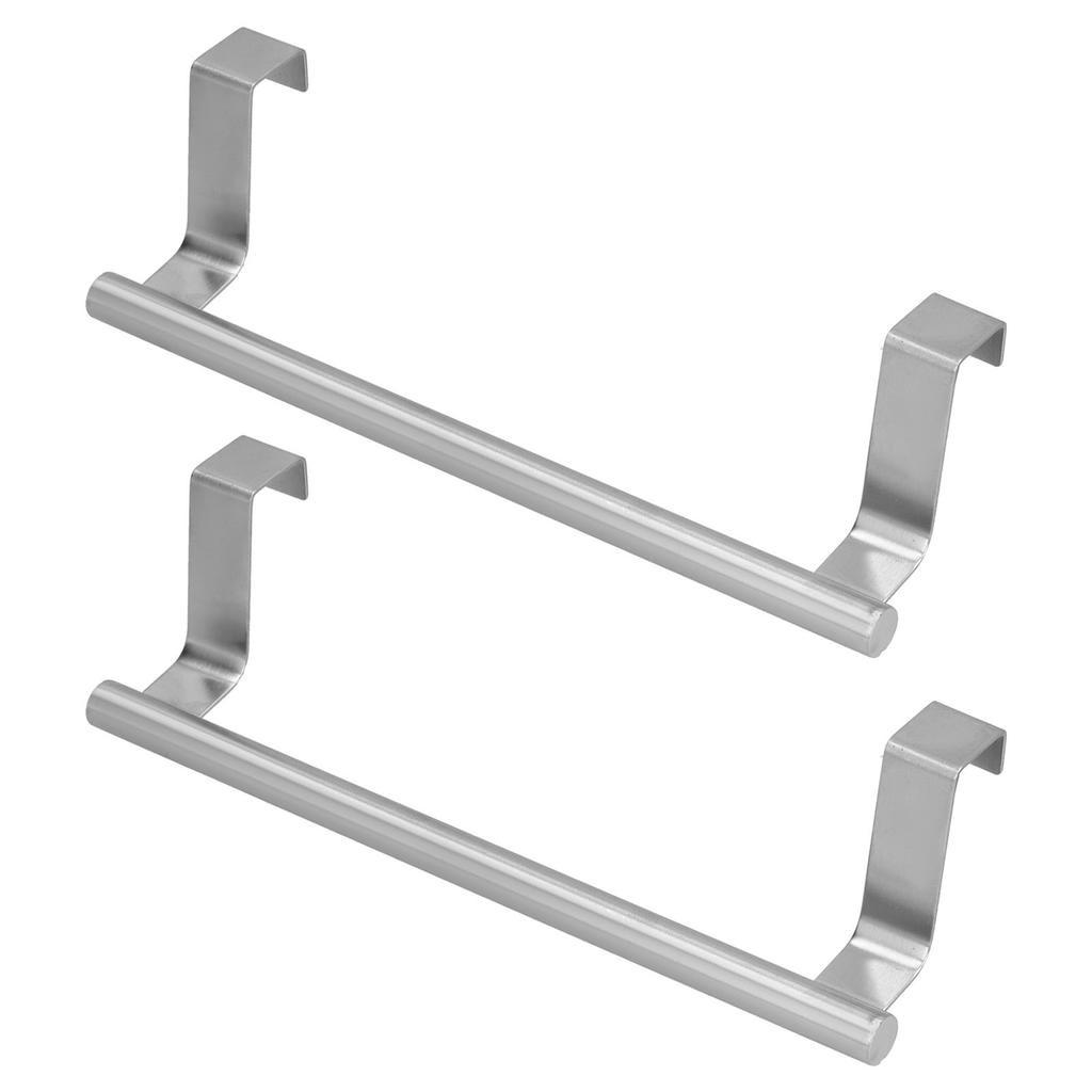 2Pcs Stainless Steel Hanging Towel Rack No Punch Bathroom Hanger for Home Hotel Apartment36CM