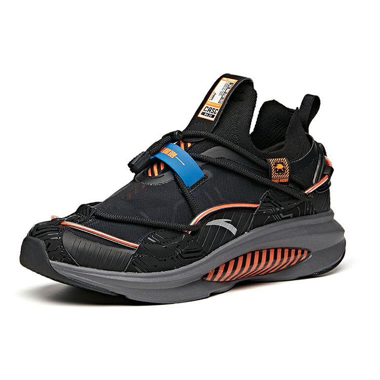 Anta Non-Slip Wear-Resistant Low-Top Running Shoes Men Sneakers Midnight-Black 912045511-9