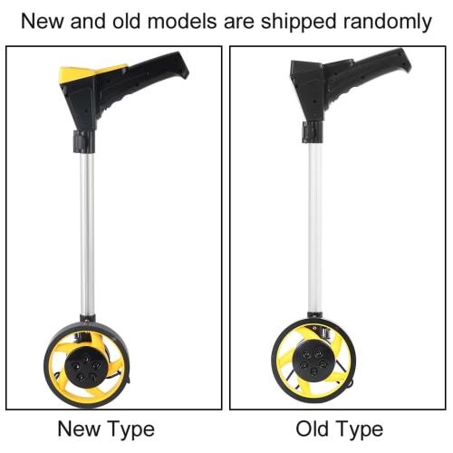 Road Meter, Distance Measuring Device with Wheel, 0-99999.9m, Foldable, Mechanical, Handheld, Made of ABS Engineering Plastic, Ideal for Construction,