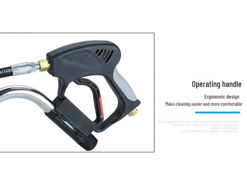 21-Inch Commercial High-Pressure Stainless Steel Floor Scrubber with 3/8 Inch Quick Connect