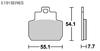 Kitaco SBS Brake Pads E191 Ceramic Gilera Piaggio Vespa Etc. 777-0191000
