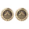 HAMILO Car Emblem Camp Outdoor Dress Up Logo 2pcs Set (Bronze)