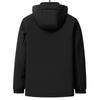 Mens Winter Down Jacket With Removable Hood Liner Light Casual Warm Coat