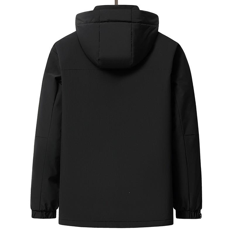 Mens Winter Down Jacket With Removable Hood Liner Light Casual Warm Coat