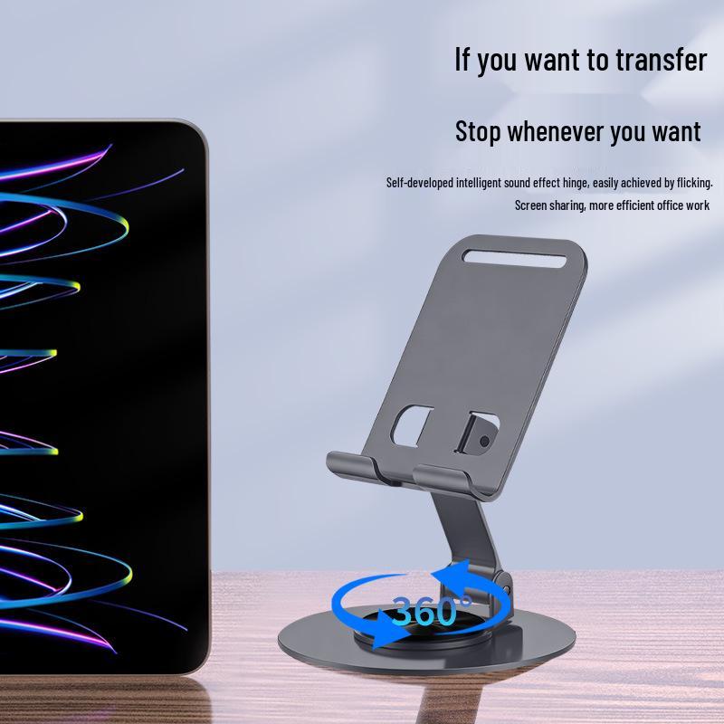 360° Rotating All-Metal Phone & Tablet Stand for Streaming & Online Classes