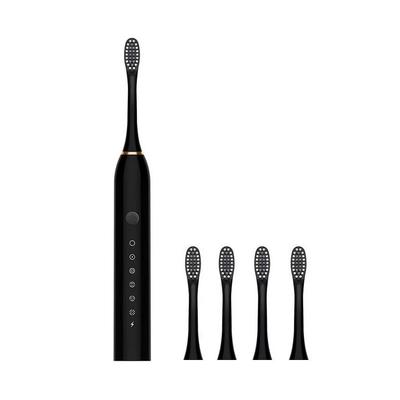 1 sada elektrických zubních kartáčků Black Series Ultra Whitening Sonic - 8 kartáčkových hlavic a dobíjecí ultrazvukový zubní kartáček s USB - 420 000 V
