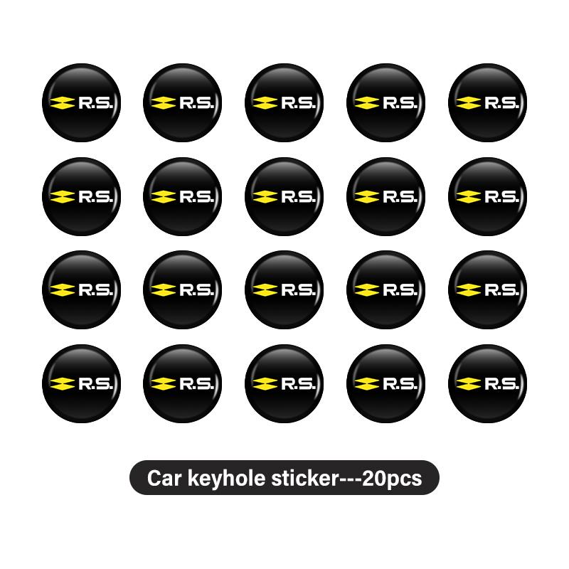 Car Door Keyhole Sticker Lock Protection Dustproof Decals For Renault Clio Koleos Megane Espace Dacia RS Kadjar ZOE Scenic A26