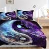 3pcs Yin Yang Harmony Bedding Set, Including 1 Quilt Cover and 2 Pillow Shams, Without Filling, Soft and Comfortable Home Bedroom Fabric, Fa
