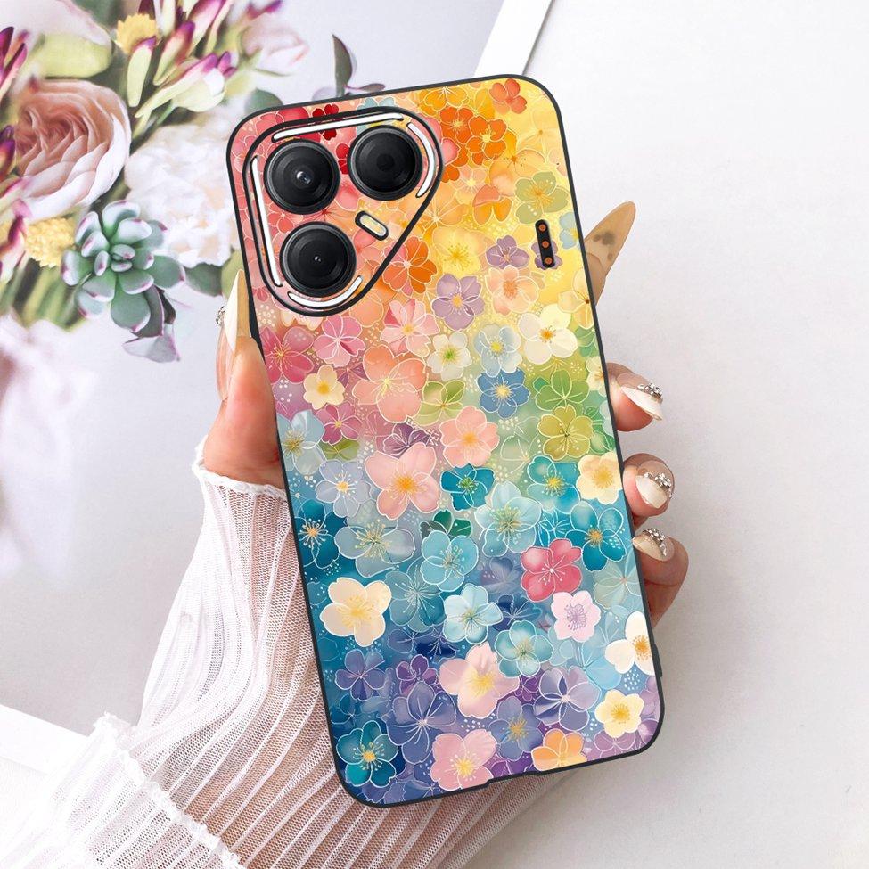 Phone Case For Tecno Pova 7 5G Cover Silicone Cute Cat Fashion Funny Painted Casing For Tecno Pova7 5G LJ7