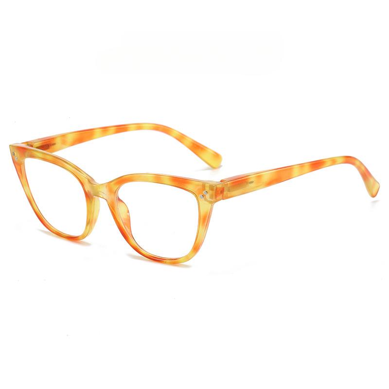

Fashion FULL Frame Cat Eye Colorful Rivet Women Men Reading Glasses Spring Hinge Optical Presbyopia Eyeglasses +400 degrees жёлтый