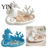 Seahorse Jewelry Dish Coral Tray, 3D Printed Ocean Themed Ring Earring Gift for Lovers Holder, Decorative Trinket Vanity Table Desktop Storage
