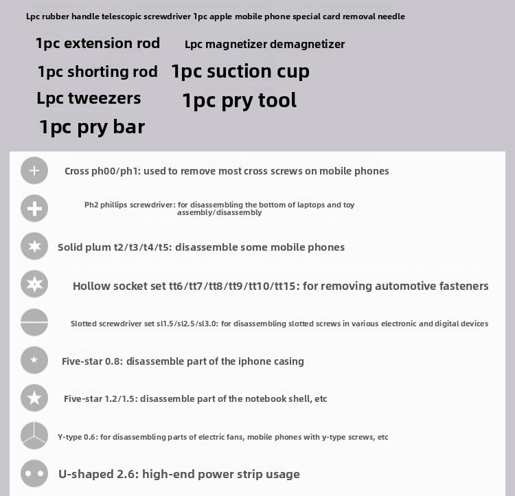 112 In 1 Precision Screwdriver Set Mobile Watch Disassembly Repair Tools