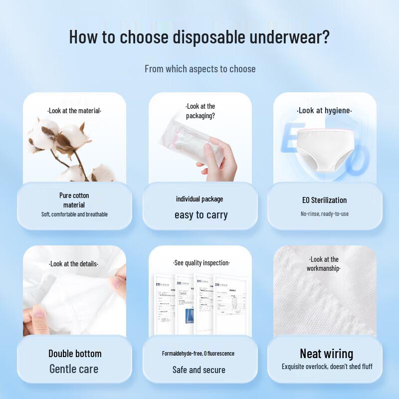 DR.ROOS Disposable Pure Cotton Women's Underwear